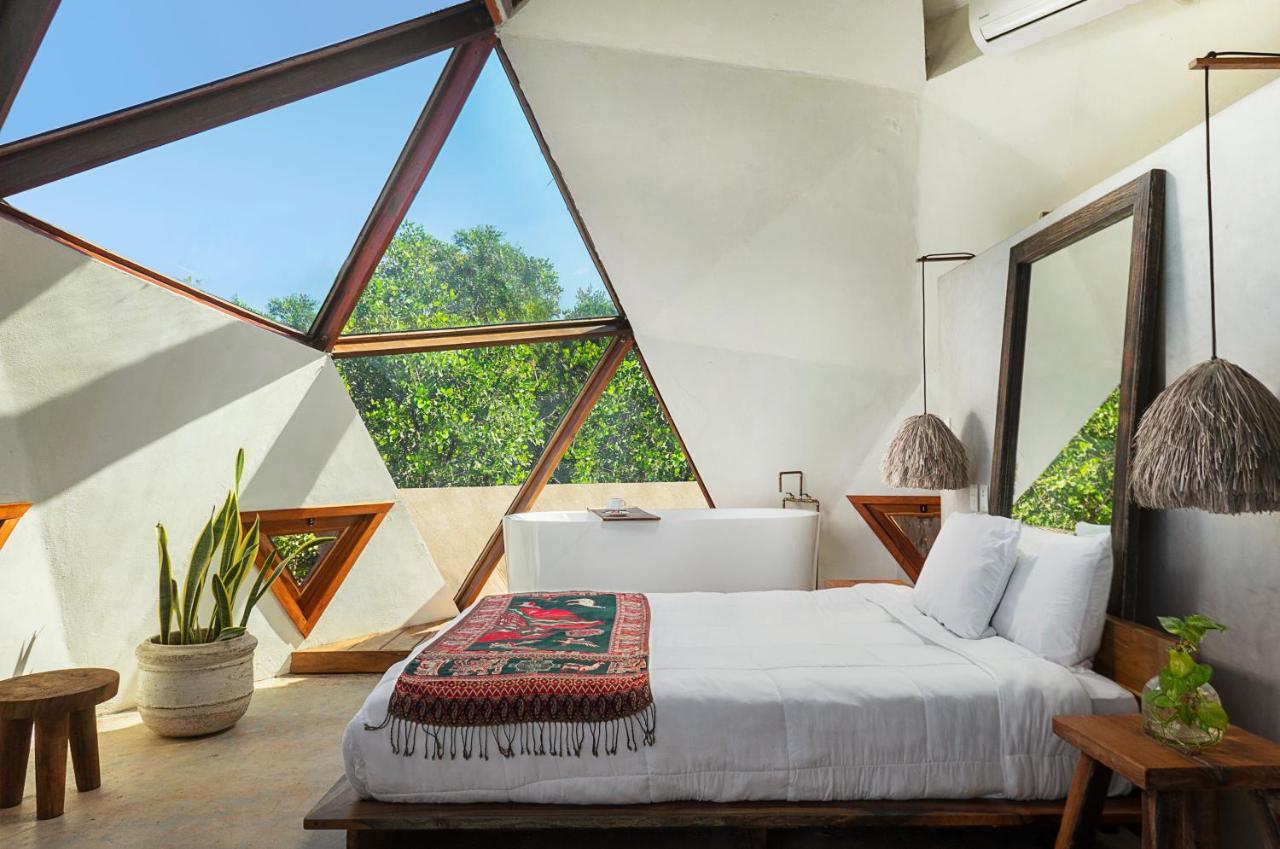 Mamasan Treehouses & Cabins Tulum Pueblo Buitenkant foto