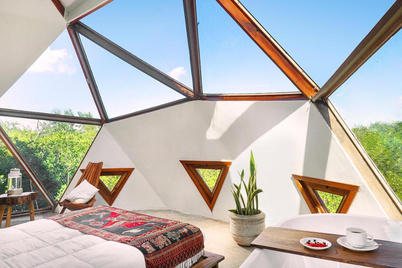 Mamasan Treehouses & Cabins Tulum Pueblo Buitenkant foto