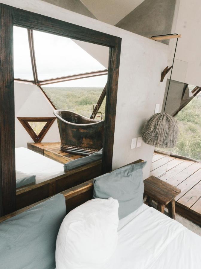Mamasan Treehouses & Cabins Tulum Pueblo Buitenkant foto
